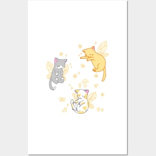 fairy kitties (classic orange) Posters and Art